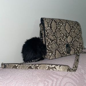 Snakeskin Printed Crossbody Bag